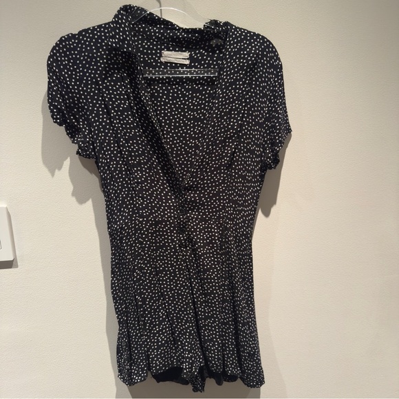 Urban Outfitters - Black and White Polka Dot Romper Size 4 - Picture 1 of 7